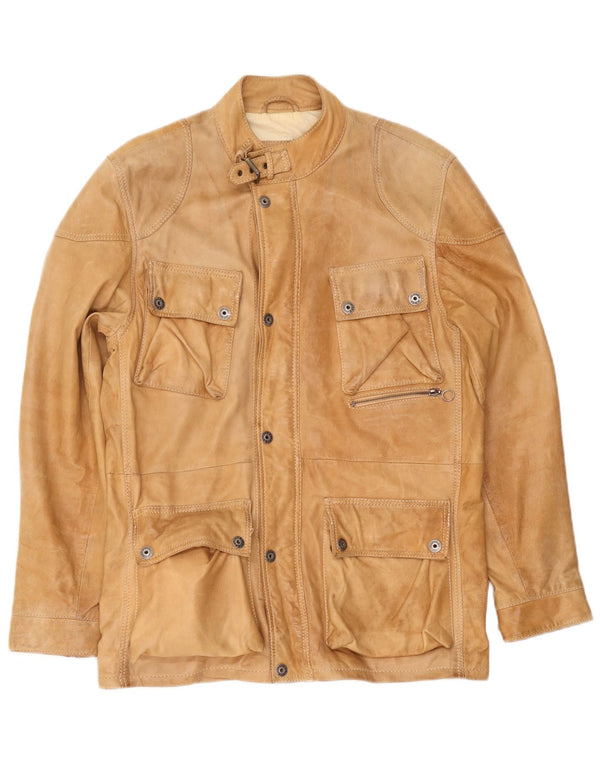 Giacca in pelle da uomo Gipsy UK 38 Marrone medio