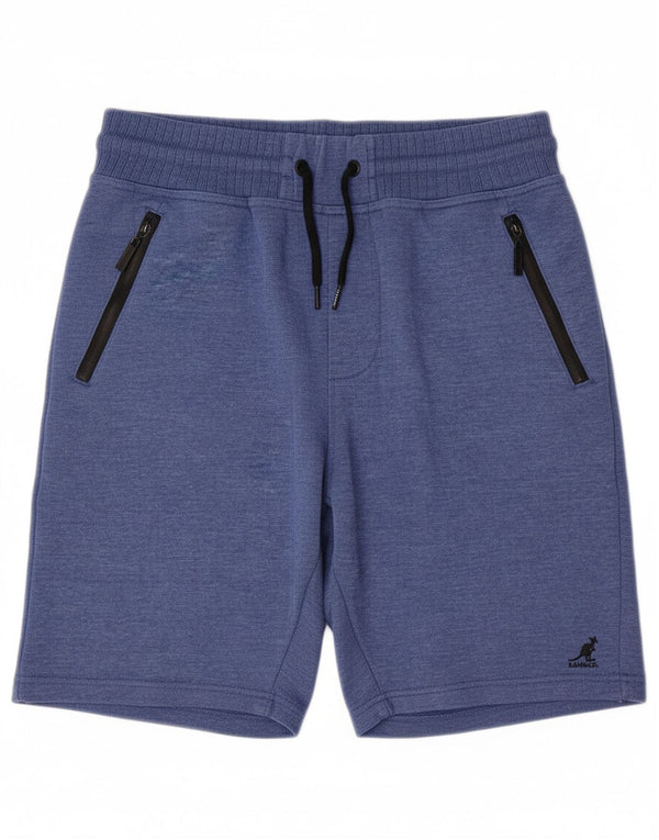 KANGOL Mens Sport Shorts Medium  Navy Blue Polyester