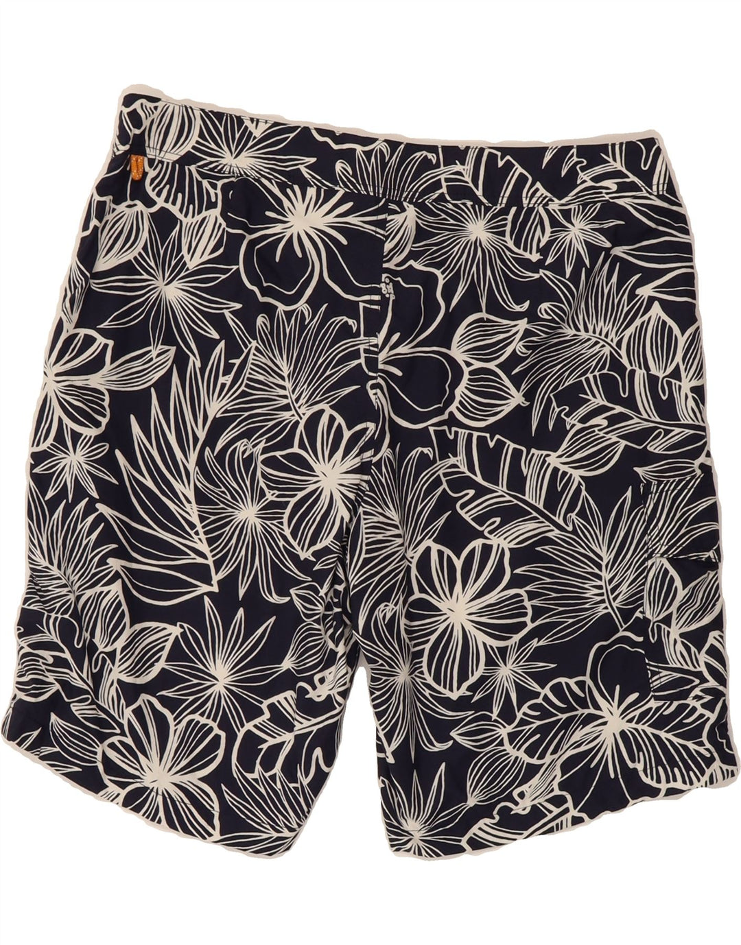 J. CREW Mens Swimming Shorts Medium Navy Blue Floral Vintage J. Crew and Second-Hand J. Crew from Messina Hembry 