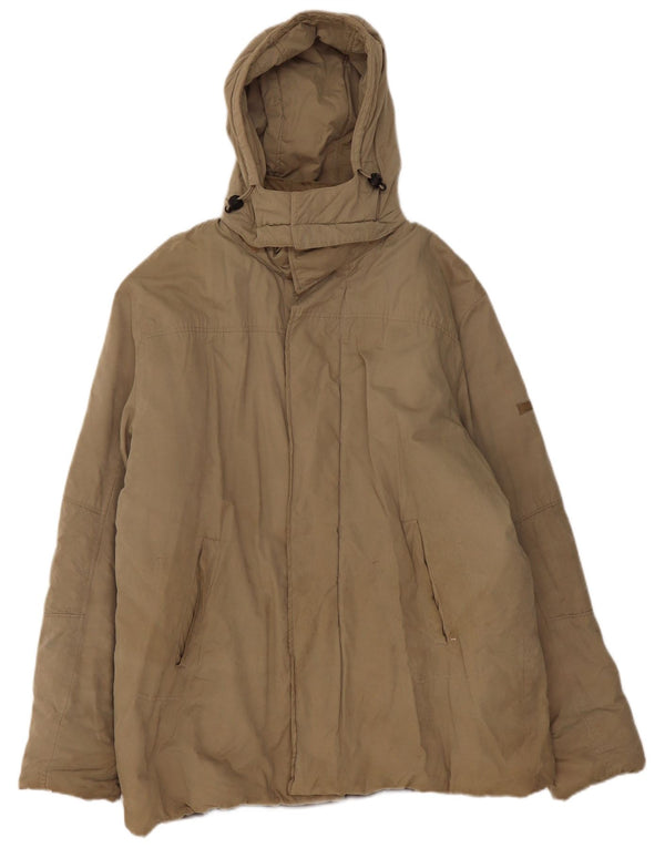Giacca imbottita con cappuccio da uomo Champion UK 42 XL Beige