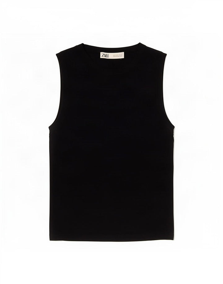 Canotta Zara da donna UK 8 piccola blu navy