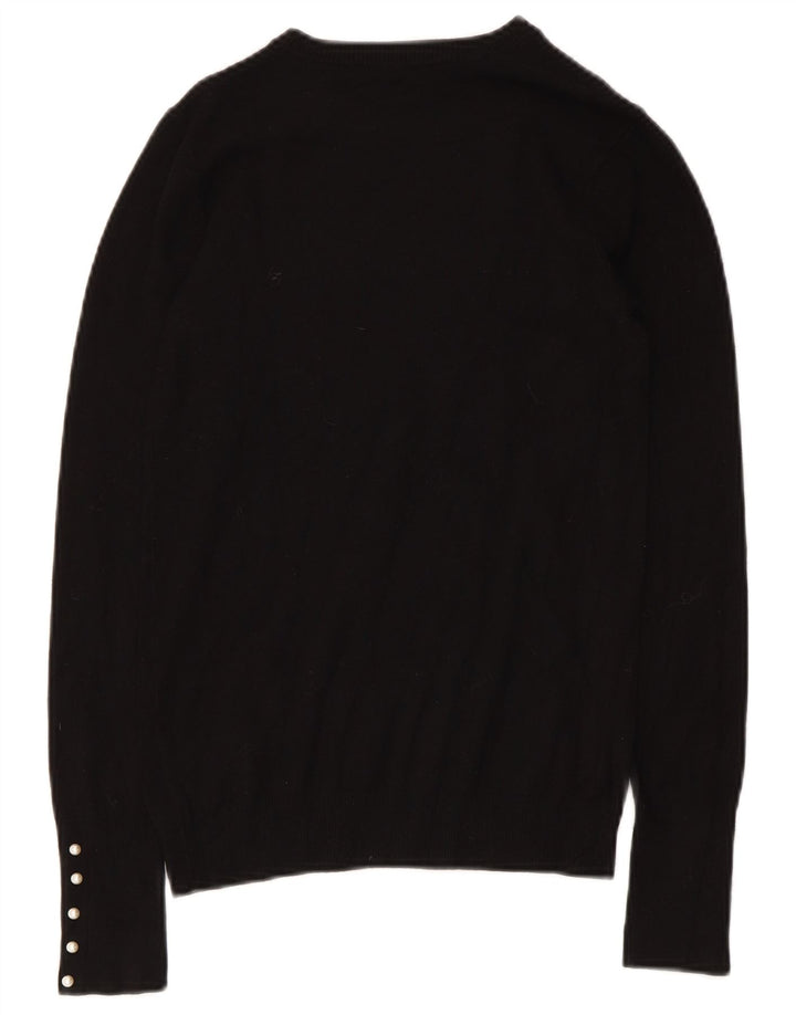Maglione maglione con scollo a barca da donna Zara UK 8 piccolo nero