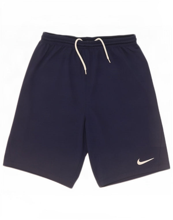 Pantaloncini sportivi Nike da ragazzo Dri Fit 13-14 anni XL blu navy poliestere