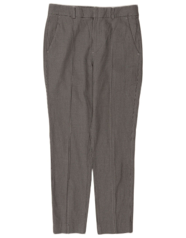 Pantaloni chino slim da donna Massimo Dutti 2XS W24 L26 pied de poule blu navy