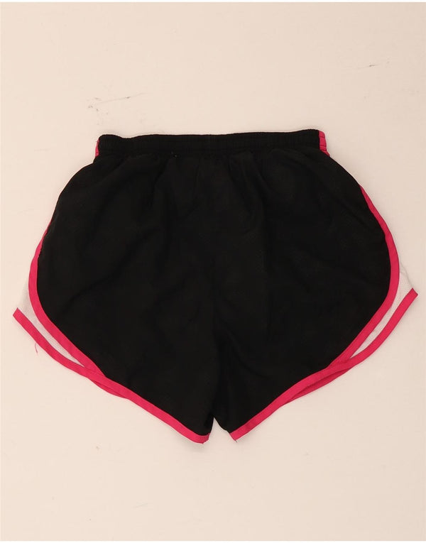 Pantaloncini sportivi Nike da donna UK 6/8 XS poliestere color block nero