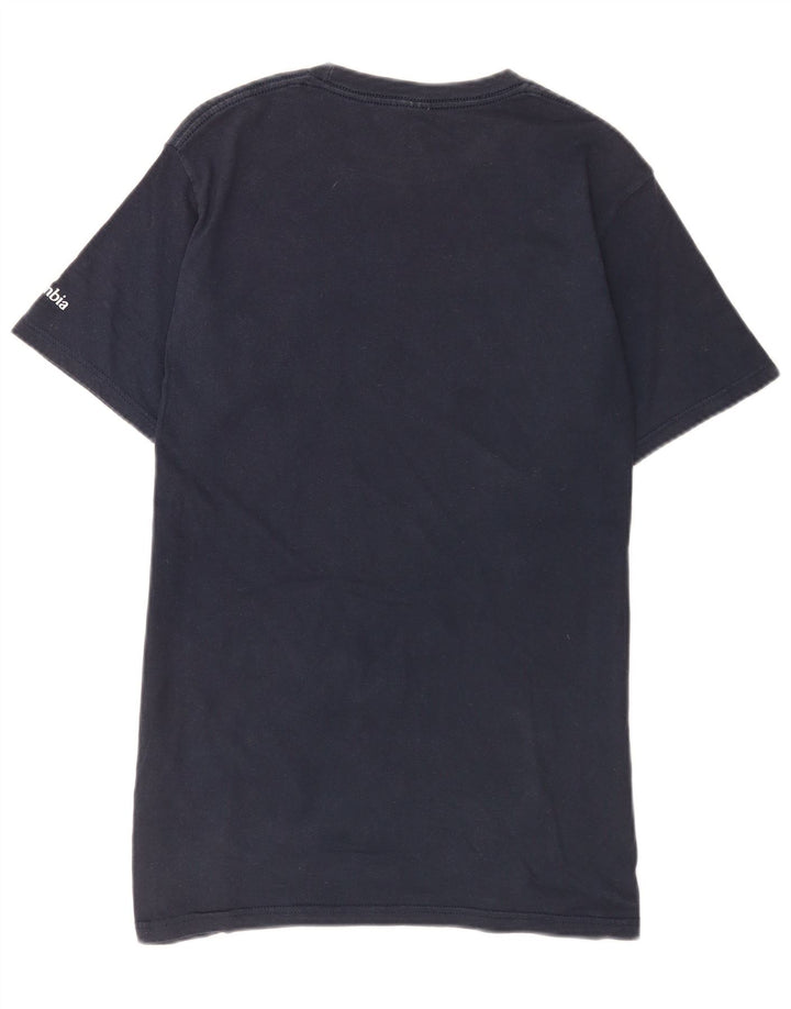T-shirt grafica da uomo Columbia Top in cotone blu navy medio
