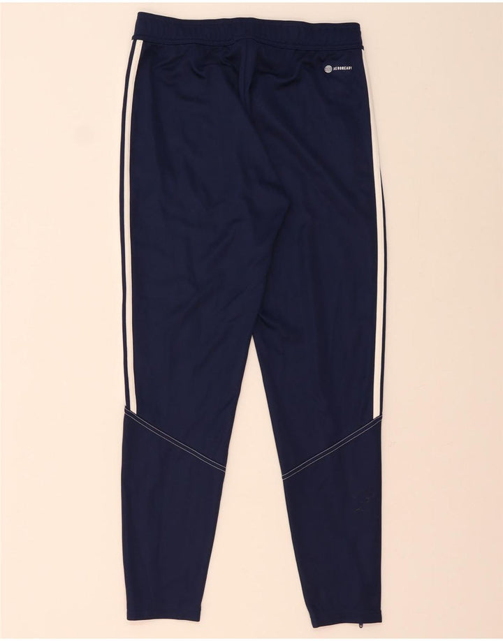 Pantaloni da tuta Adidas Aeroready da uomo medio poliestere blu navy