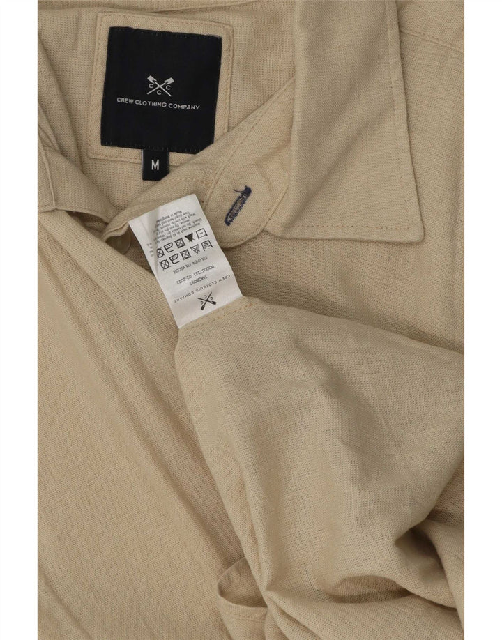 Crew Clothing Camicia da uomo in lino beige medio