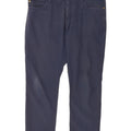 Pantaloni casual dritti Nike da uomo W36 L27 poliestere blu navy