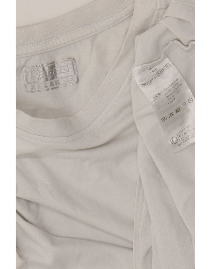 T-shirt uomo Kappa Top 2XL cotone bianco