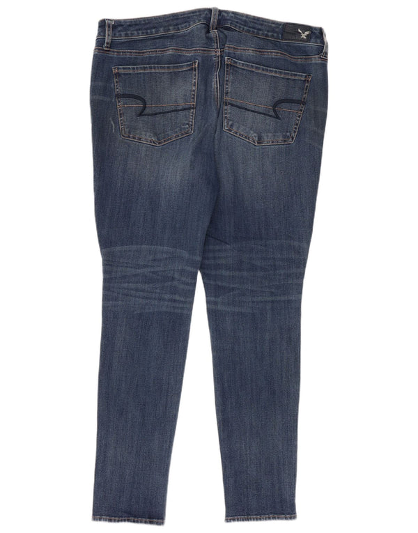 Jeans Jegging da donna American Eagle UK 18 XL W38 L28 Cotone blu