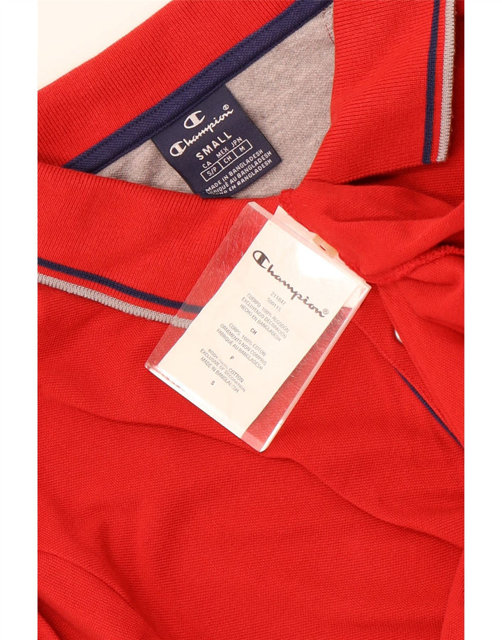 Polo da uomo Champion piccola rossa in cotone