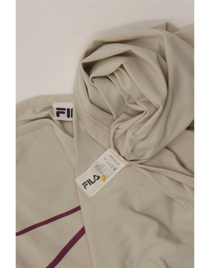 Canotta corta da donna Fila UK 14 Large Beige Poliammide