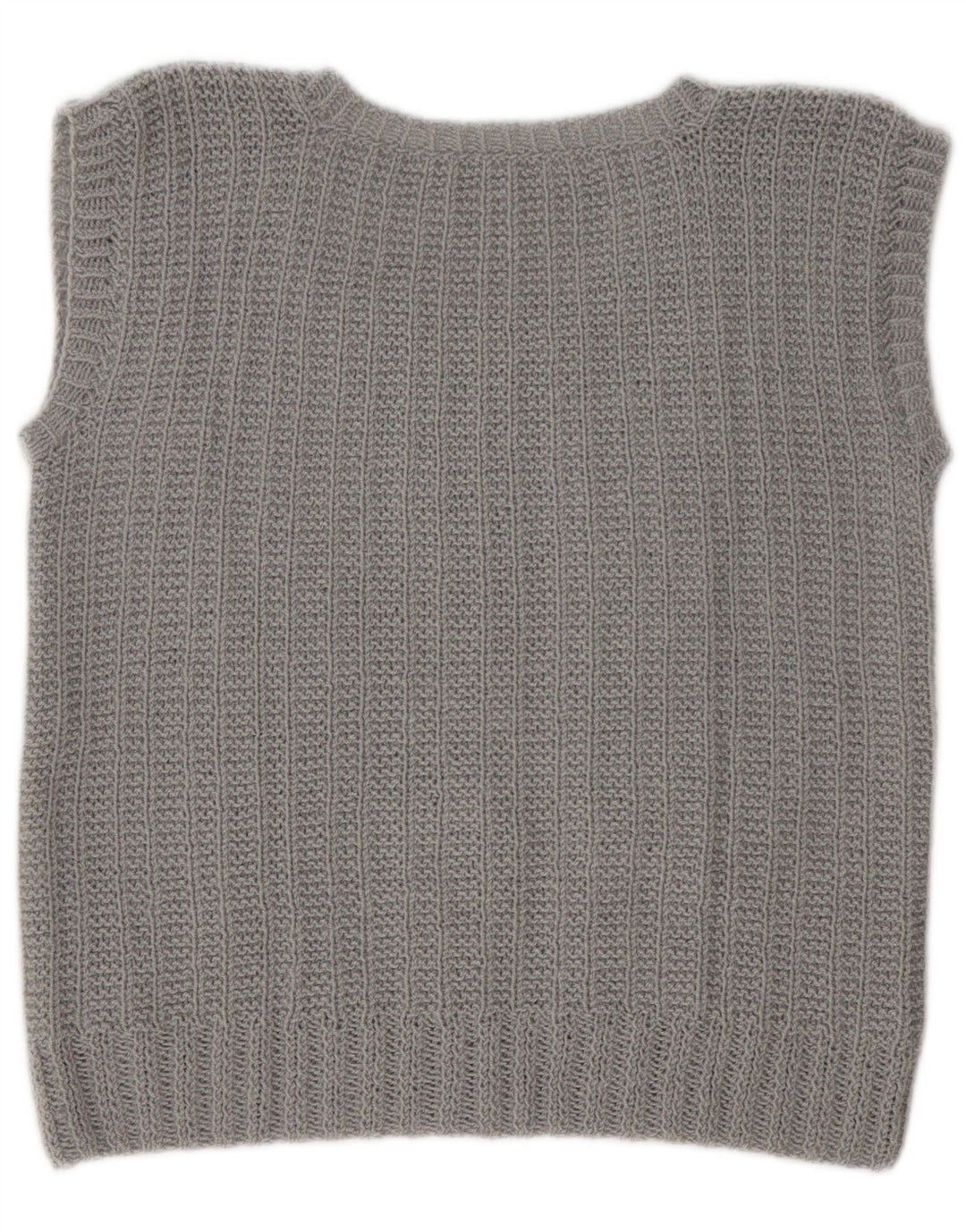 Canottiera vintage da donna UK 14 grigio medio