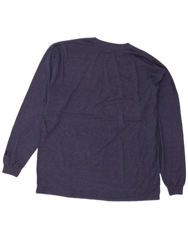 Maglia a maniche lunghe da uomo Champion 2XL Blu navy