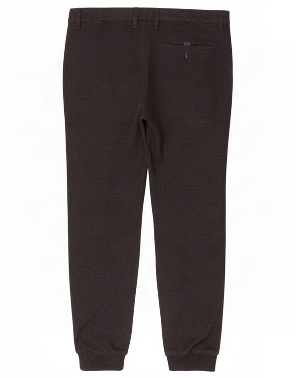 Pantaloni chino da jogging da uomo Ted Baker W34 L30 poliestere nero