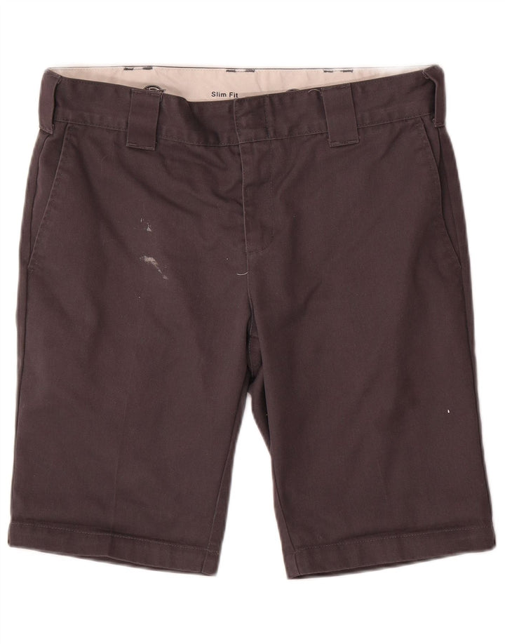 DICKIES Pantaloncini chino slim fit da uomo W30 cotone grigio medio