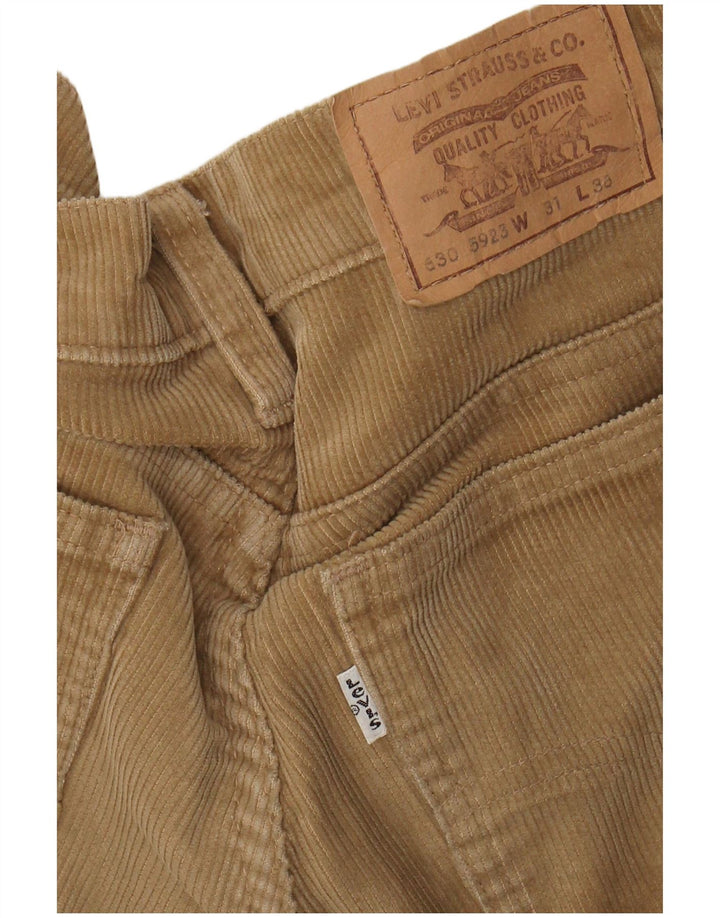 LEVI'S Pantaloni dritti in velluto a coste 630 da uomo W31 L29 Cotone Beige