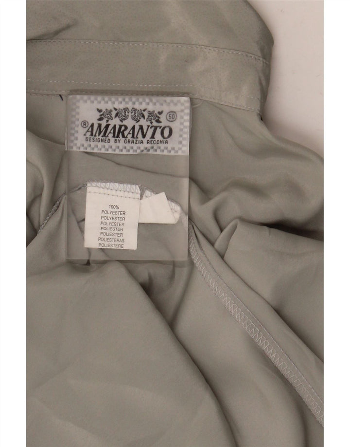 Camicetta da donna vestibilità ampia Amaranto IT 50 XL Poliestere grigio