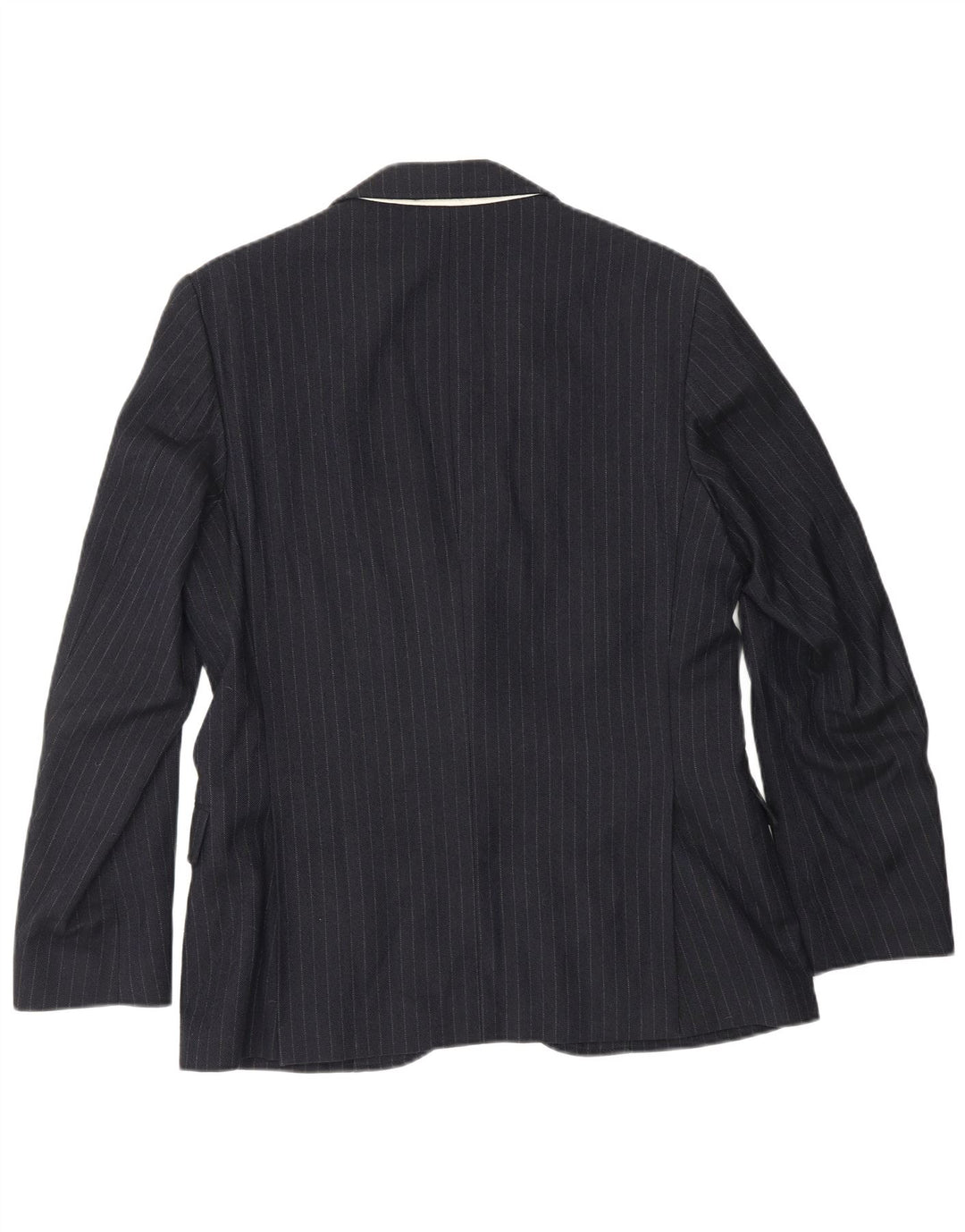 GANT Giacca blazer da uomo su misura IT 46 Small Blu Navy a righe