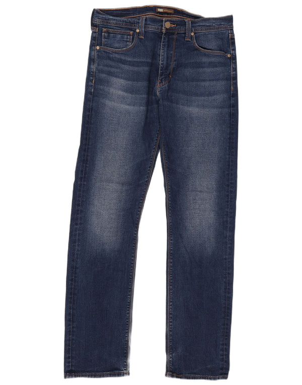 Levi's Uomo 513 Slim Jeans dritti W32 L34 Cotone Blu