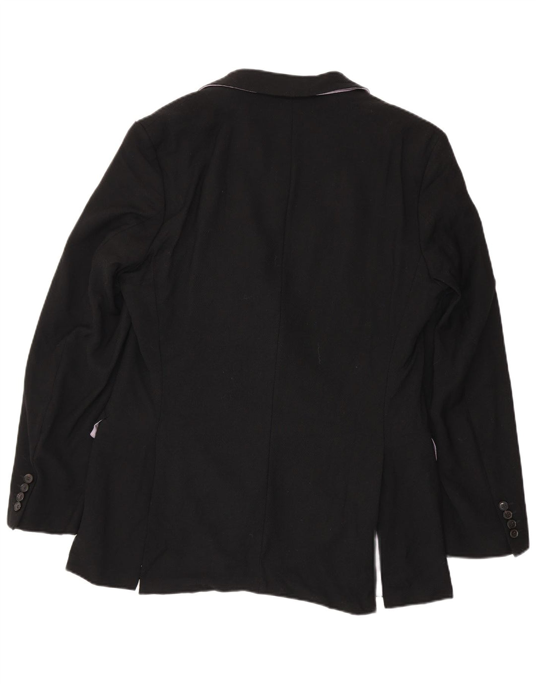 Giacca blazer da uomo a 2 bottoni Hugo Boss UK 102 grande lana vergine nera