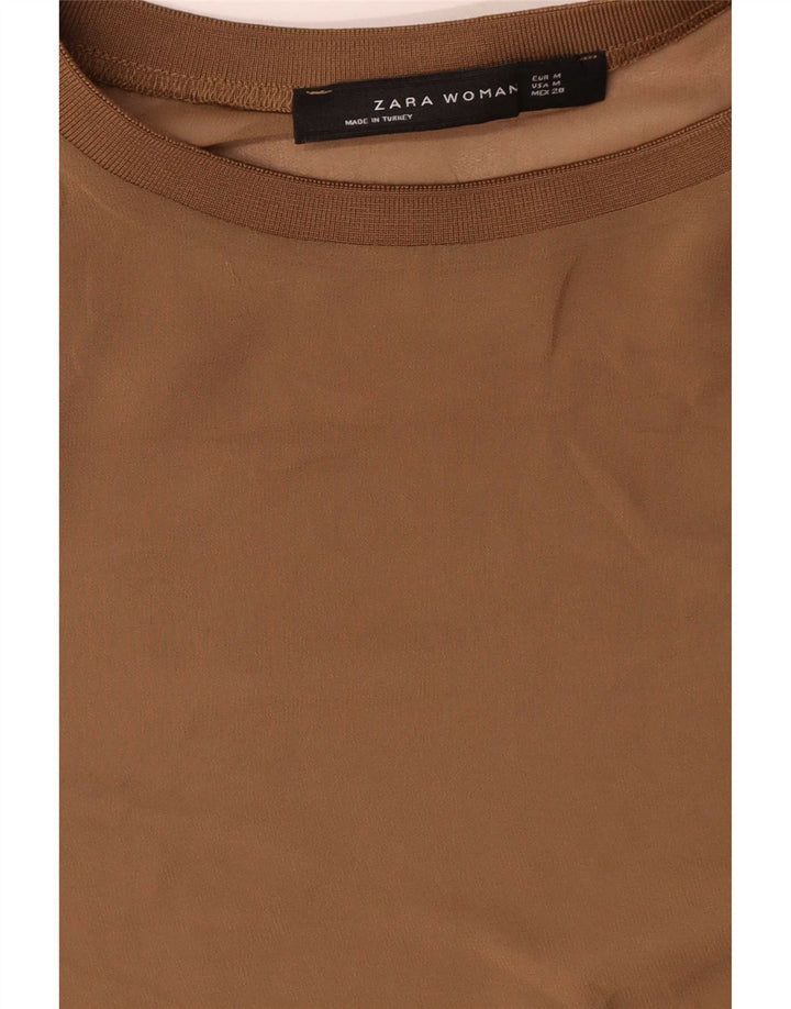 Vestito lungo Zara da donna UK 14 beige medio