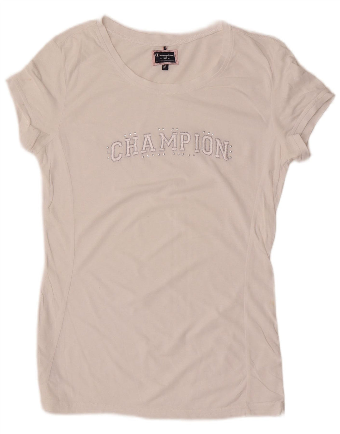 T-shirt grafica da donna Champion Top UK 12 Medium White