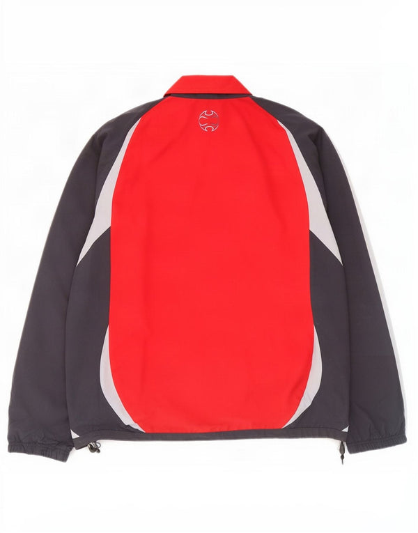 Giacca da tuta grafica da uomo Adidas UK 44/46 Large Grigio Colourblock