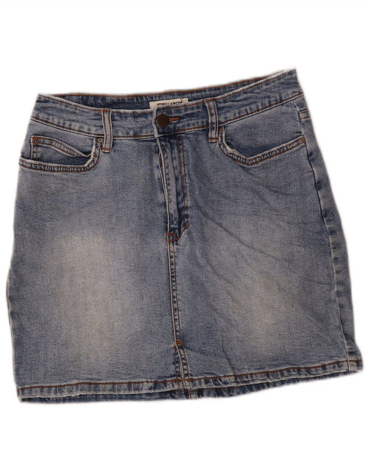 Gonna in denim da donna Billabong W30 in cotone blu medio