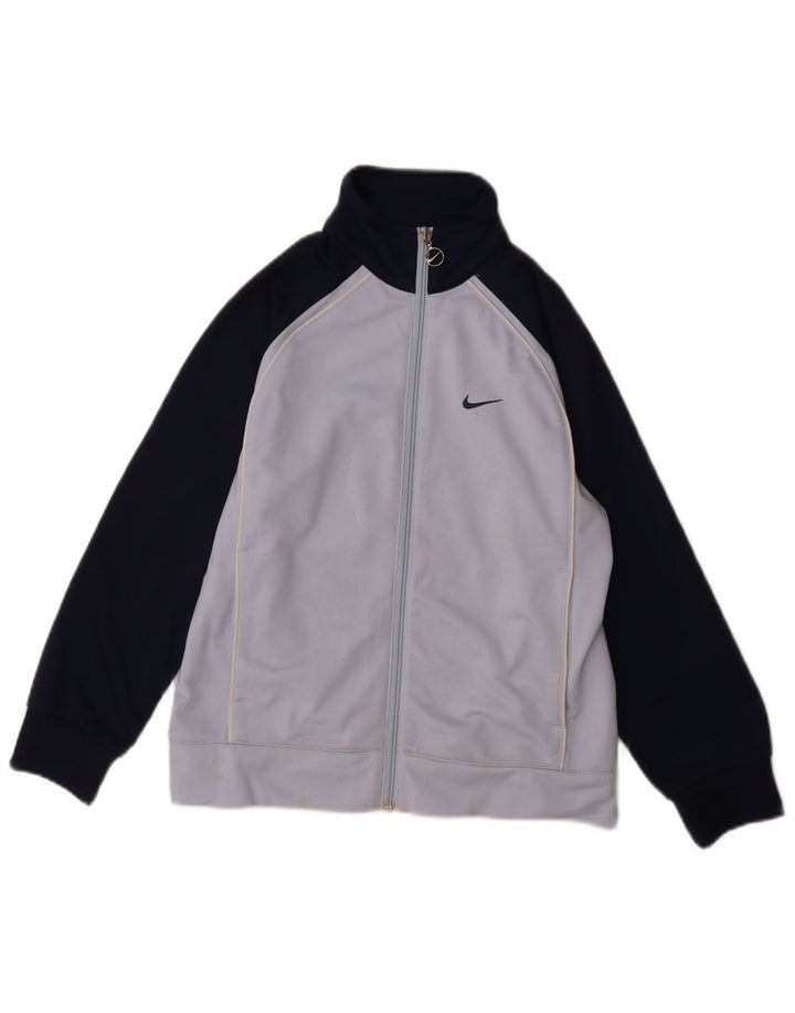 Giacca da ginnastica grafica da ragazzo Nike 8-9 anni Small Blue Colourblock