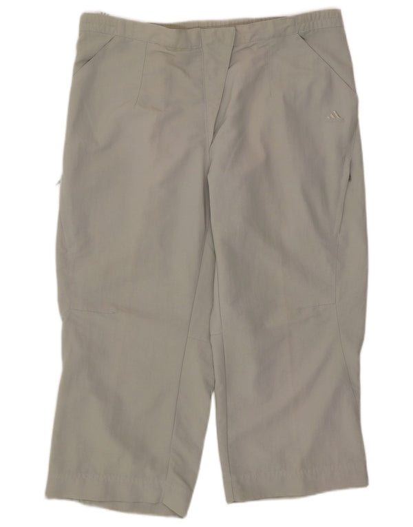Pantaloni da tuta ADIDAS Capri da donna UK 14 Sport in poliammide verde medio