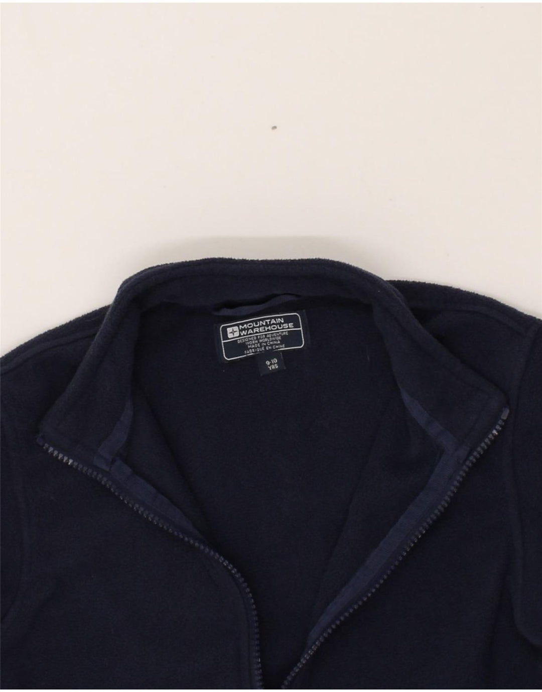 MOUNTAIN WAREHOUSE Boys Fleece Jacket 9-10 Years Navy Blue Polyester Vintage Mountain Warehouse and Second-Hand Mountain Warehouse from Messina Hembry 