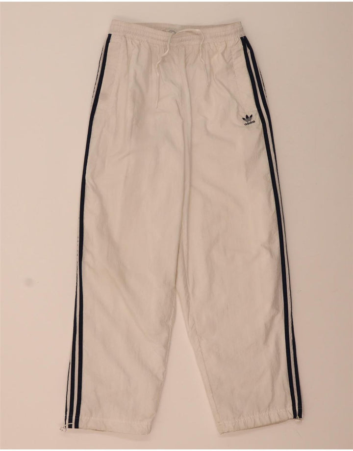 Pantaloni da tuta da donna Adidas UK 12/14 Medium Bianco Poliammide