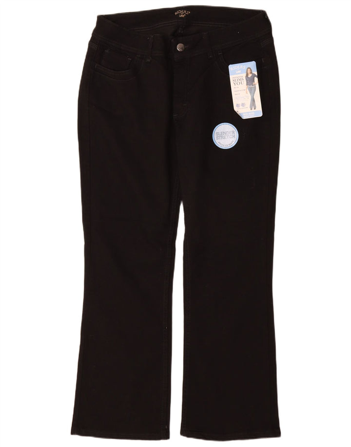 Jeans bootcut sottili da donna Lee US 16 2XL W34 L30 cotone nero