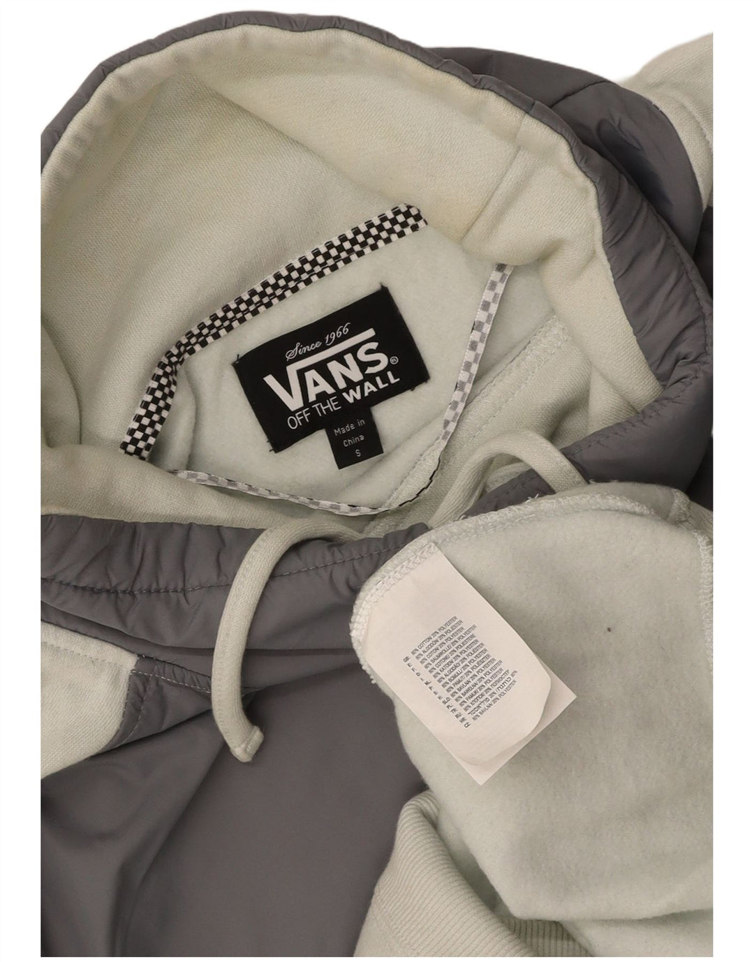Felpa da donna VANS maglione UK 10 Small White Colourblock in cotone