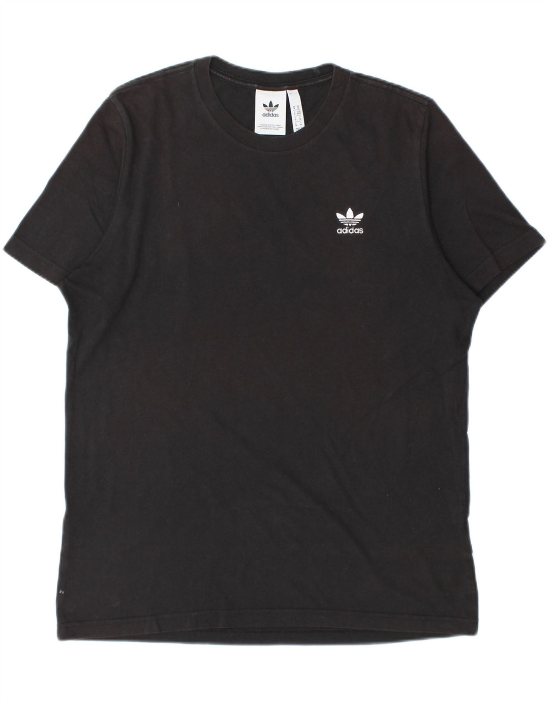 ADIDAS Mens T-Shirt Top Medium Black Cotton Vintage Adidas and Second-Hand Adidas from Messina Hembry 