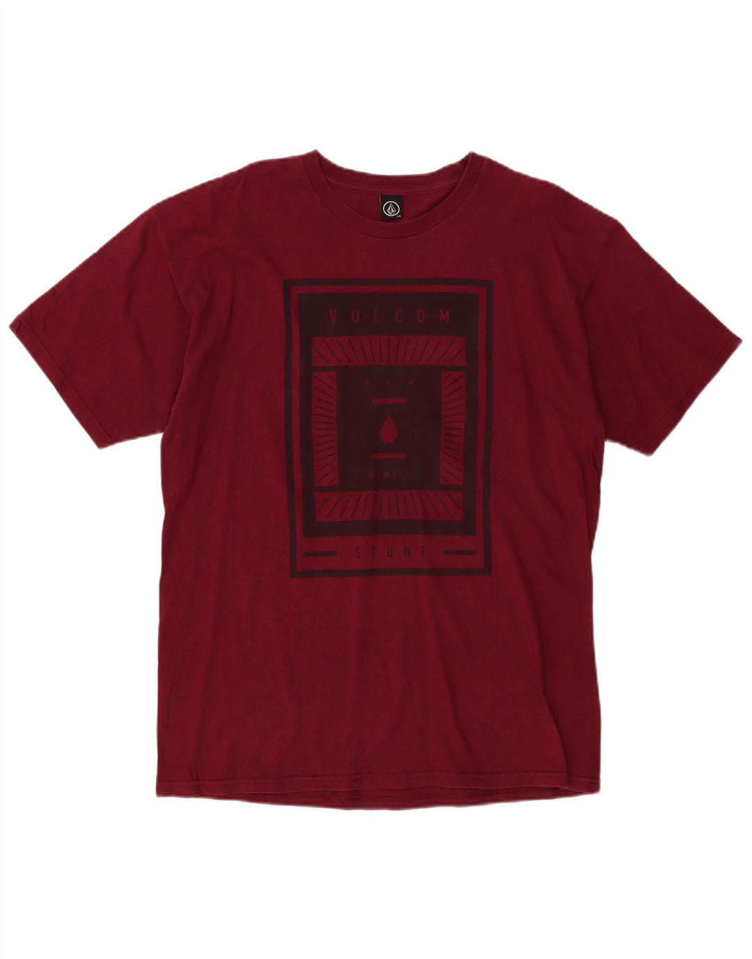T-shirt grafica da uomo Volcom Top Large Bordeaux