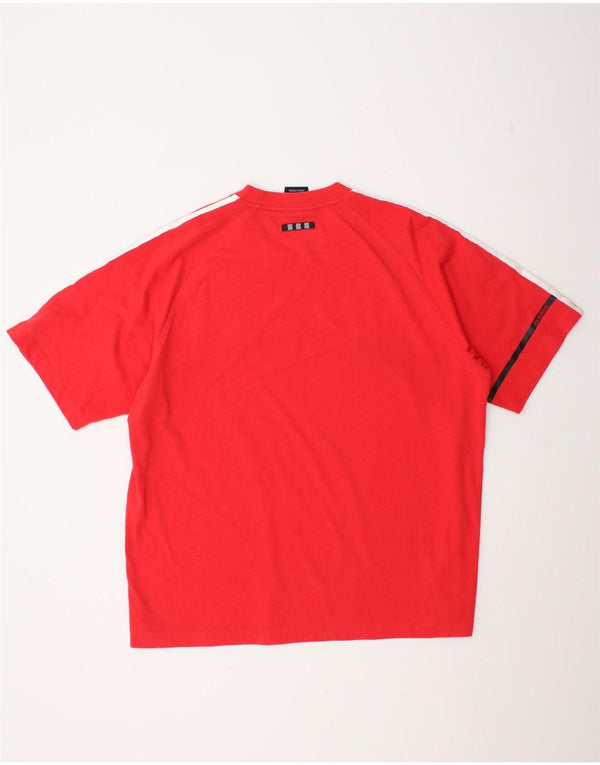 T-shirt Adidas da uomo Top XL rossa color block