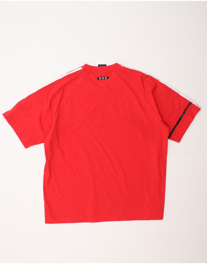 T-shirt Adidas da uomo Top XL rossa color block