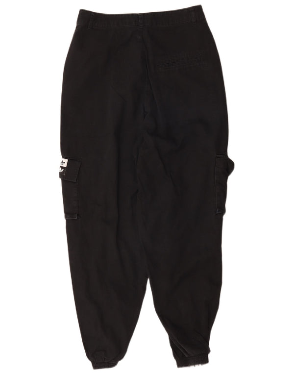 Pantaloni cargo Adidas da donna con grafica Joggers UK 8 Small W28 L27 neri