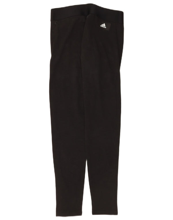 Leggings grafici da donna Adidas UK 12/14 cotone nero medio
