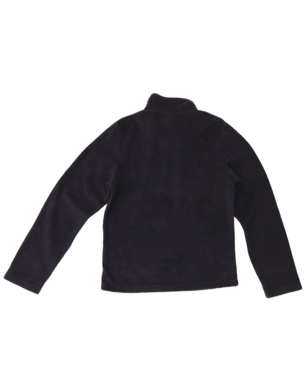 Maglione in pile Kappa da donna con collo e zip UK 12 medio blu navy poliestere