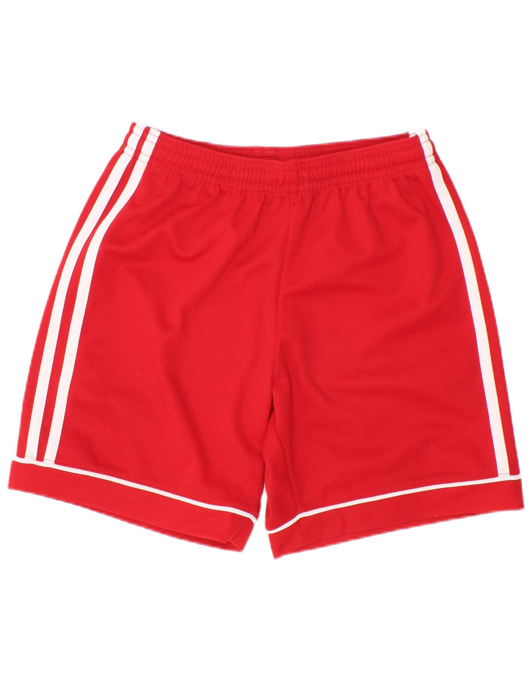 Pantaloncini sportivi Adidas Climalite da ragazzo 9-10 anni in poliestere rosso