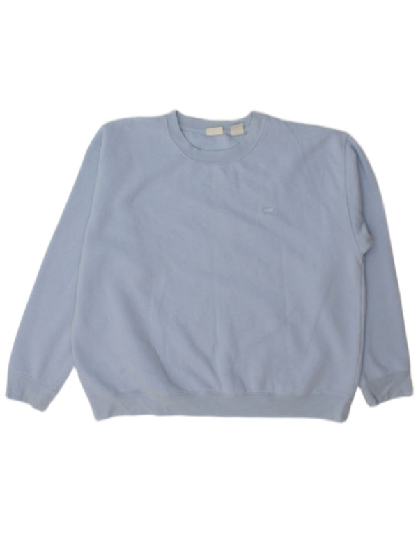 Levi's Womens Sweatshirt Jumper UK 16 Large Blue Cotton