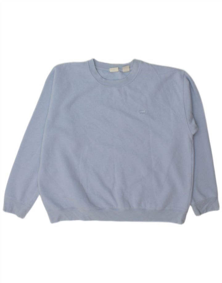 Felpa da donna Levi's Jumper UK 16 Large Blu Cotone