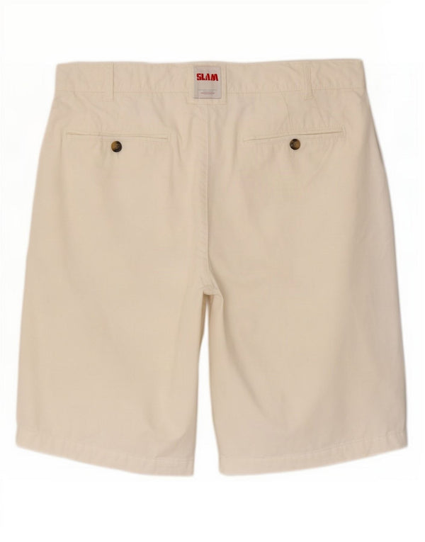 Pantaloncini chino da uomo Slam IT 48 medio W32 cotone bianco