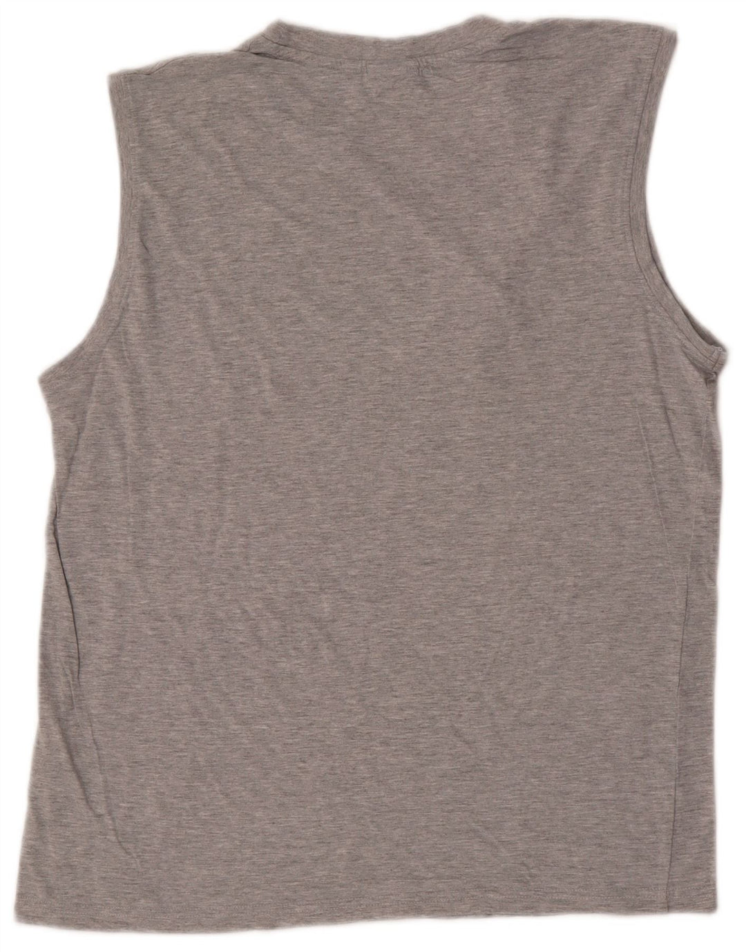 Canottiera grafica da uomo Ellesse XL in cotone chiazzato grigio