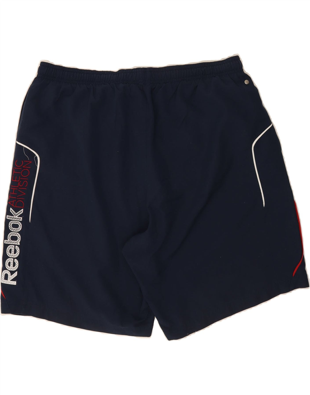 REEBOK Mens Graphic Sport Shorts XL  Navy Blue Vintage Reebok and Second-Hand Reebok from Messina Hembry 