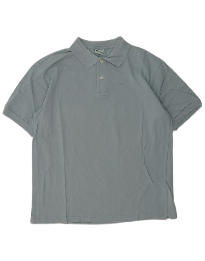 Polo Diadora Uomo Large Blu Cotone